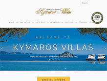 Tablet Screenshot of kymarosvillas.gr